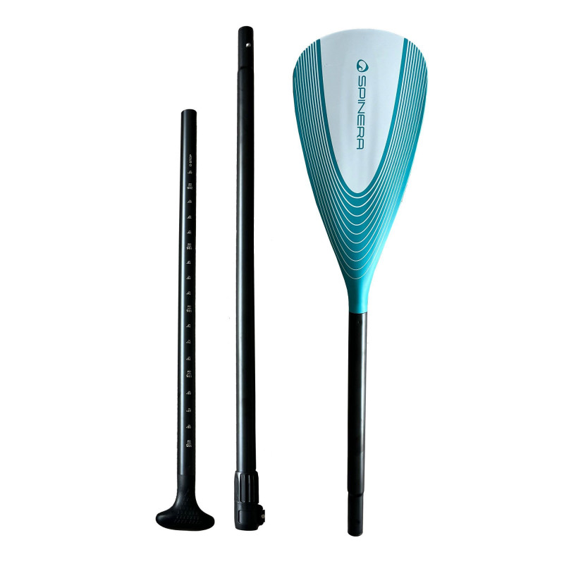 Spinera Classic Alu Paddle Teal Blade aliuminis irklentės irklas