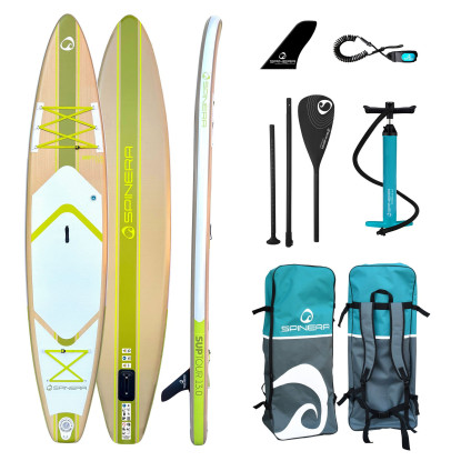 Spinera SUP Suptour 13.0 pripučiama touring irklentė 396 × 79 × 15 cm su stiklo pluošto irklu
