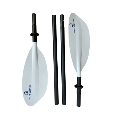 Spinera Kayak Basic Alu Paddle White 230 cm – 4-Piece Kayak Paddle
