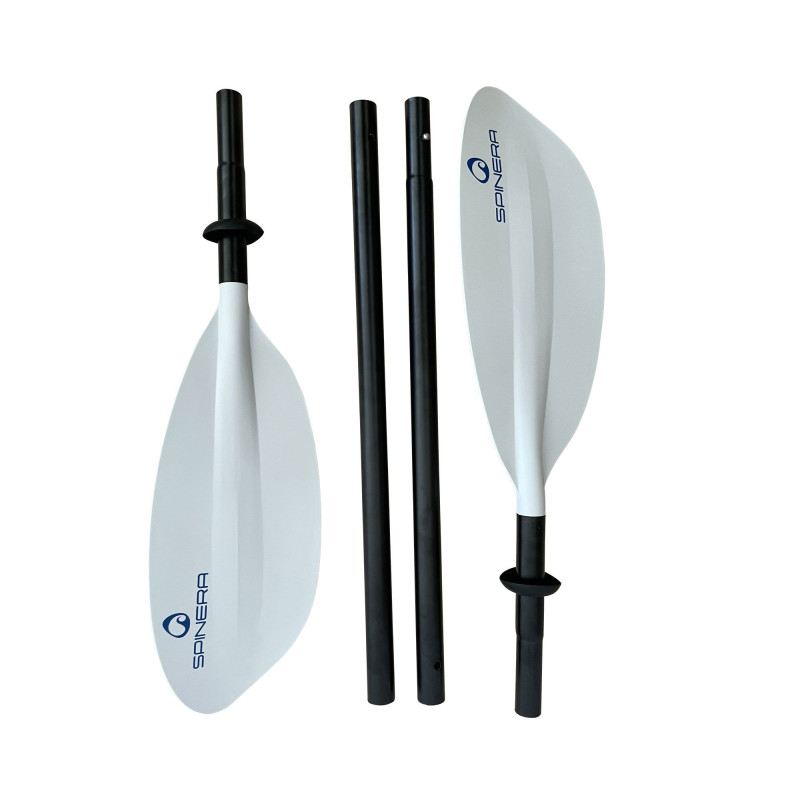 Spinera Kayak Basic Alu Paddle White 230 cm – 4-Piece Kayak Paddle