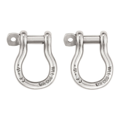 Petzl Shackles – Stainless Steel Connectors for Work Seat Attachment (Pack of 2)