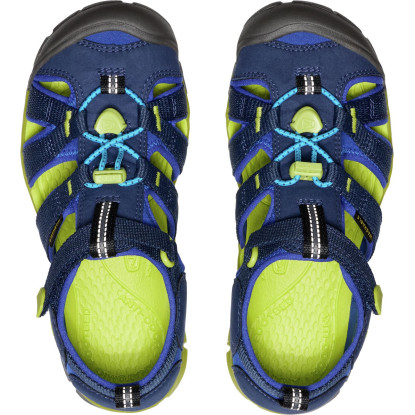 KEEN Seacamp II CNX Little Kid vaikiškos basutės – Naval Academy/Chartreuse