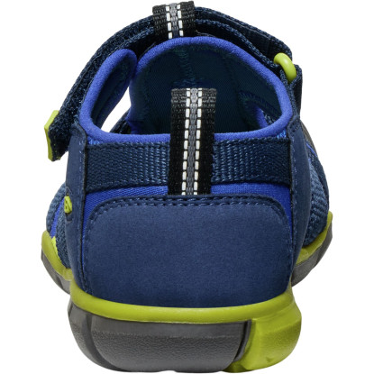 KEEN Seacamp II CNX Little Kid Sandals – Naval Academy/Chartreuse
