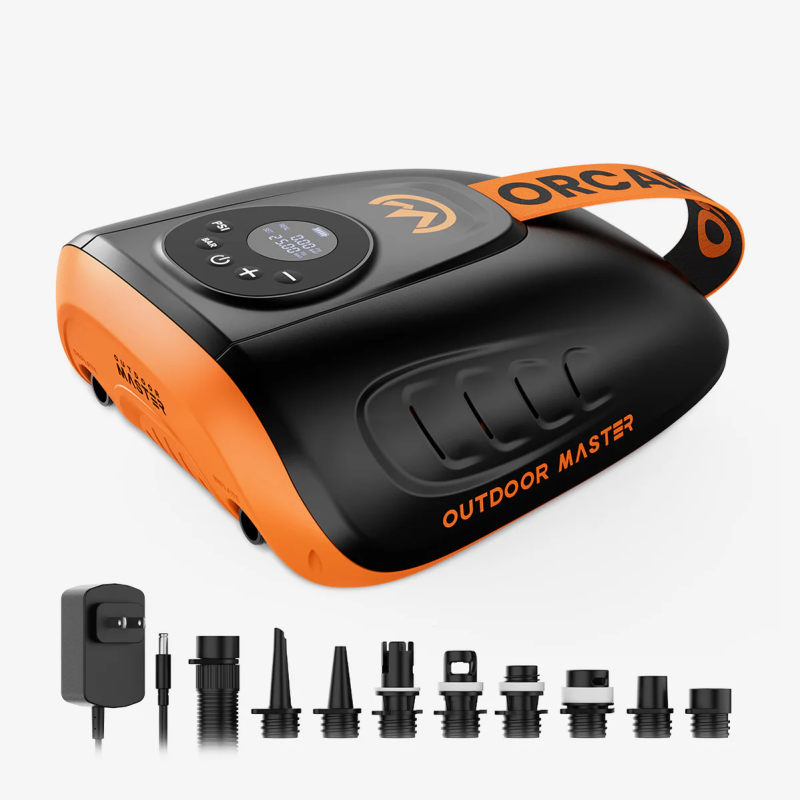 The Outdoor Master Orca Pro with battery 25 PSI electric irklentės pompa