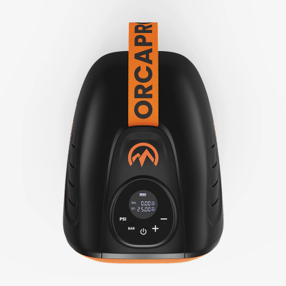 The Outdoor Master Orca Pro with battery 25 PSI electric Sup Air Pump