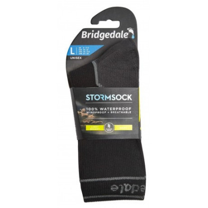Bridgedale StormSock LW Boot Black Waterproof Socks