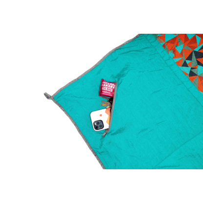 ENO Islander™ Blanket Geo Orange – lengvas turistinis ir pikniko pledas