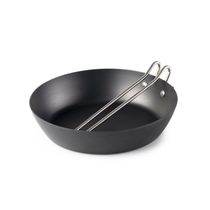 GSI Carbon Steel Frypan 8" – Carbon Steel Camping Frying Pan with Folding Handle