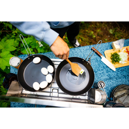 GSI Carbon Steel Frypan 8" – Carbon Steel Camping Frying Pan with Folding Handle
