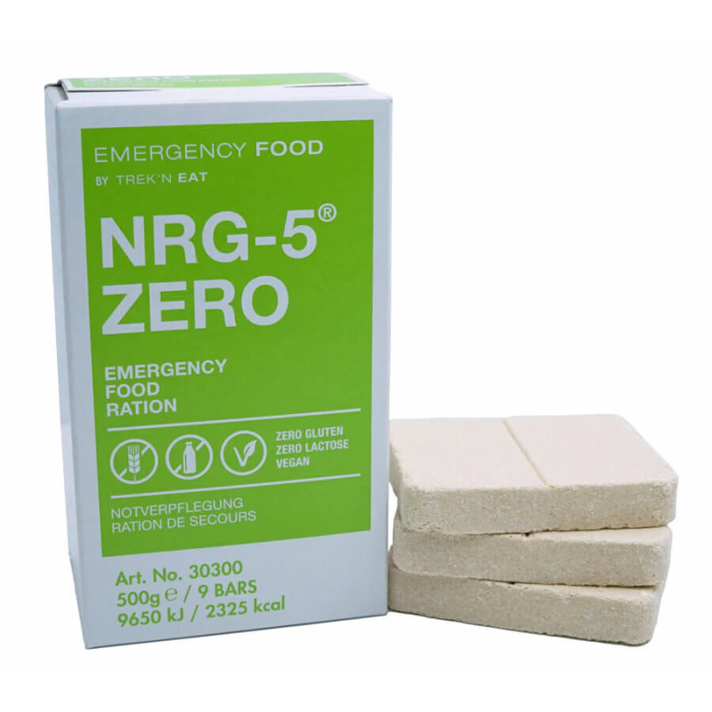 Trek'N Eat NRG-5® ZERO Emergency Food Ration 500 g – Gluten-Free Survival Food