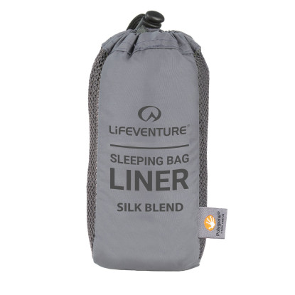 Lifeventure Silk Sleeping Bag Liner Rectangular – Lightweight Silk Blend Sleeping Bag Liner