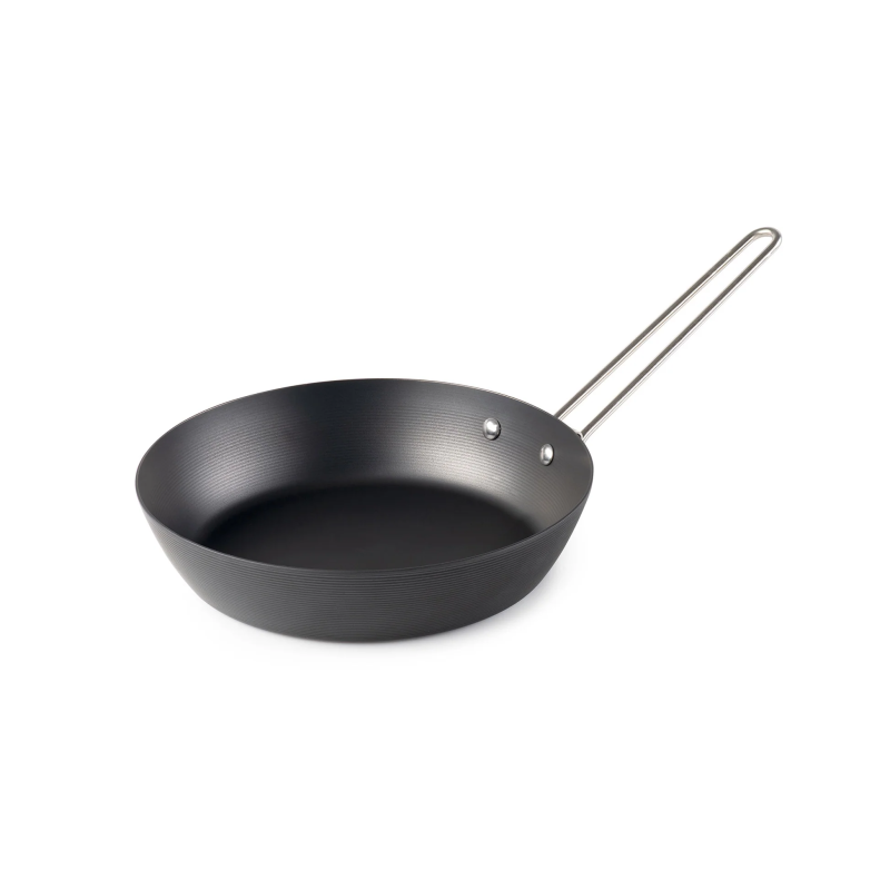 GSI Carbon Steel Frypan 10" – Carbon Steel Camping Frying Pan with Folding Handle