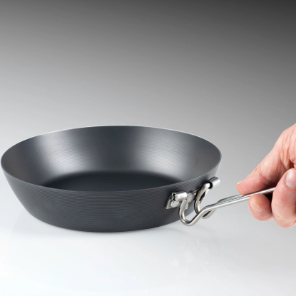 GSI Carbon Steel Frypan 10" – Carbon Steel Camping Frying Pan with Folding Handle