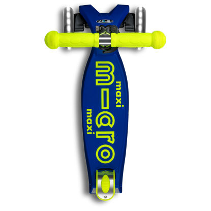 Maxi Micro Deluxe Foldable Neon LED Canary Yellow Scooter