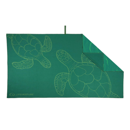 Lifeventure SoftFibre Recycled Towel Giant Turtle – kelioninis rankšluostis 150 × 90 cm