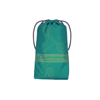 Lifeventure SoftFibre Recycled Towel Giant Turtle – kelioninis rankšluostis 150 × 90 cm