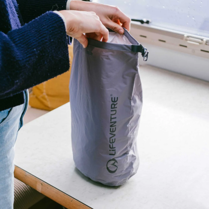 Lifeventure Stormlight Dry Bag 5L Grey – Ultralight Waterproof Dry Bag