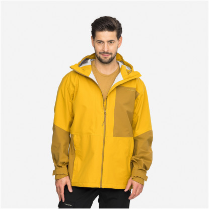 Viking Numani Man Waterproof Men's Jacket Brown / Yellow