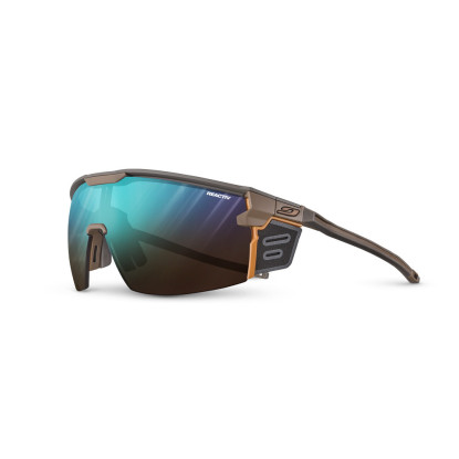 Julbo Ultimate Cover Matt Brown/Orange REACTIV 2–4 – fotochrominiai kalnų ir alpinizmo akiniai