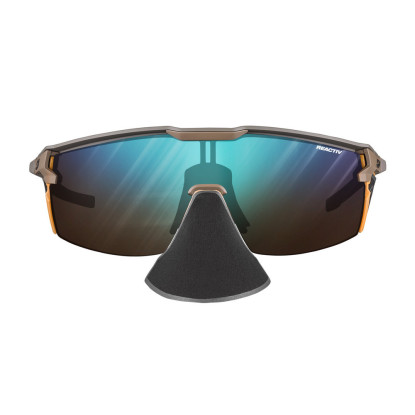 Julbo Ultimate Cover Matt Brown/Orange REACTIV 2–4 – fotochrominiai kalnų ir alpinizmo akiniai