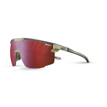 Julbo Ultimate Dark Grey / Army Green REACTIV 0-3 High Contrast Photochromic Sports Sunglasses – J5464145