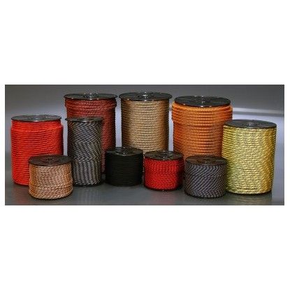 Pagalbinė poliamidinė virvelė Gilmonte PAD 2 mm / 3 mm Juoda