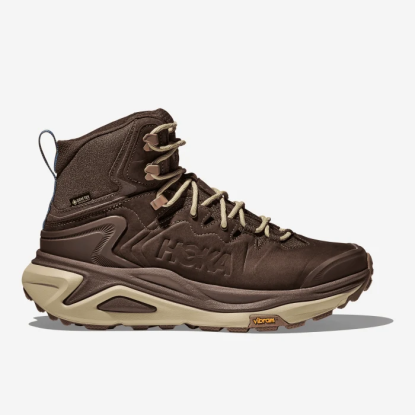 HOKA Kaha 3 GORE-TEX Men's Hiking Boots Walnut / Oyster Mushroom 1162530-WYS