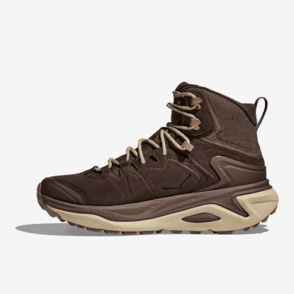 HOKA Kaha 3 GORE-TEX Men's Hiking Boots Walnut / Oyster Mushroom 1162530-WYS