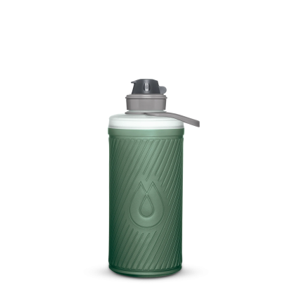 HydraPak Flux 1L Collapsible Water Bottle sage green