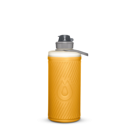 HydraPak Flux 1L Collapsible Water Bottle golden yellow