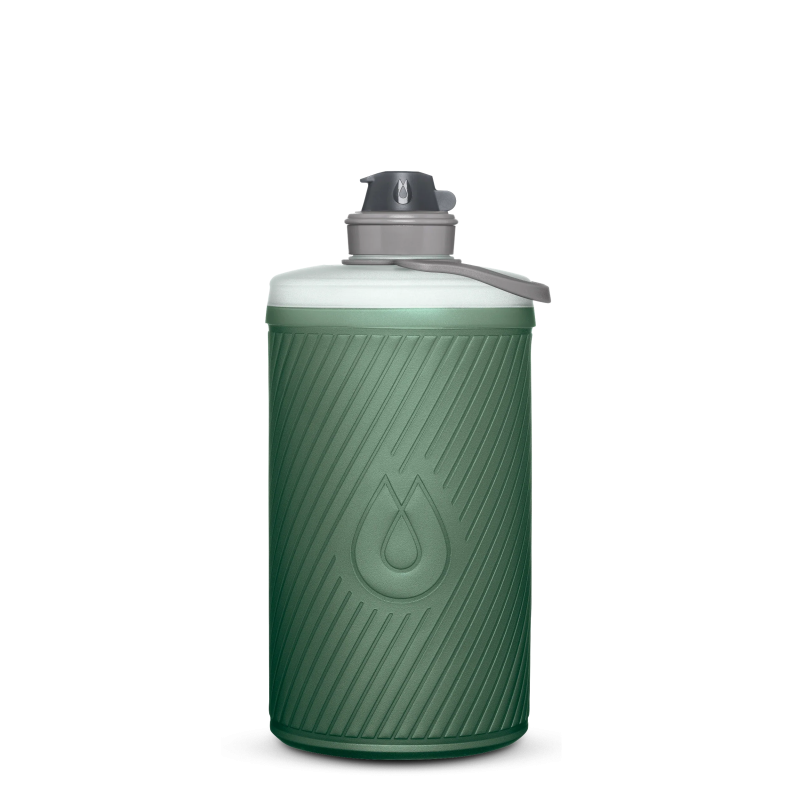 HydraPak Flux 1.5L Collapsible Water Bottle sage green