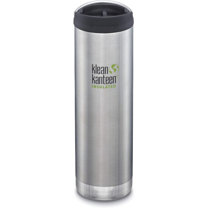 Klean Kanteen TKWide 592 ml Brushed Stainless termo gertuvė su Café Cap