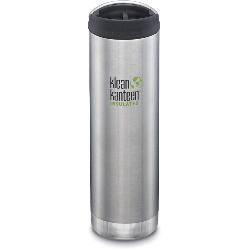 Klean Kanteen TKWide 592 ml Brushed Stainless termo gertuvė su Café Cap