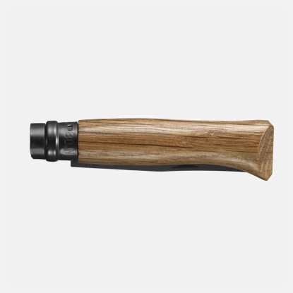 Opinel N°08 Black Oak Folding Knife with box