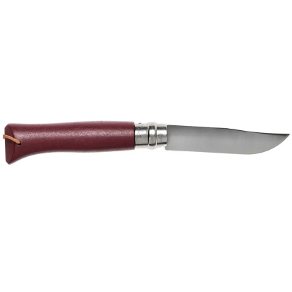Opinel Trekking N°08 Inox sulankstomas peilis – Burgundy