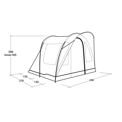 Outwell Sky 2 Two Person Tunnel Tent