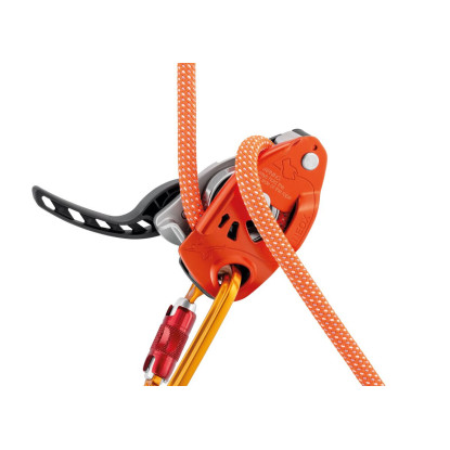 Petzl NEOX saugos įrenginys su kumštelio blokavimu