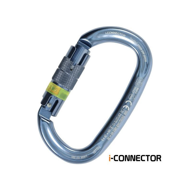 KONG i-Ovalone Twist Lock Bright Titanium – Oval NFC Carabiner