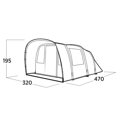 Easy Camp Brimnes 5 Air – 5-Person Inflatable Tunnel Tent