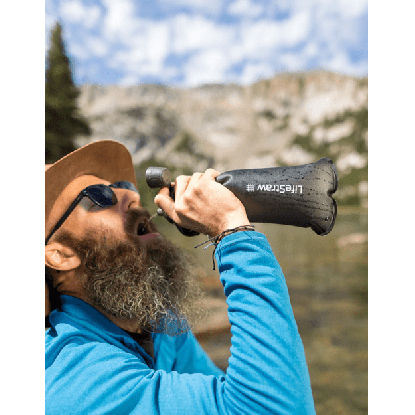Lifestraw Peak Series Collapsible Squeeze bottle 1000 ml mountain blue