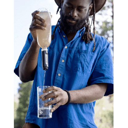 Lifestraw Peak Series Collapsible Squeeze bottle 1000 ml mountain blue