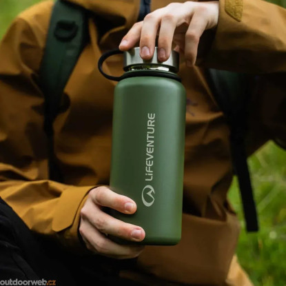 Lifeventure Stainless Steel Flask 1000 ml, khaki