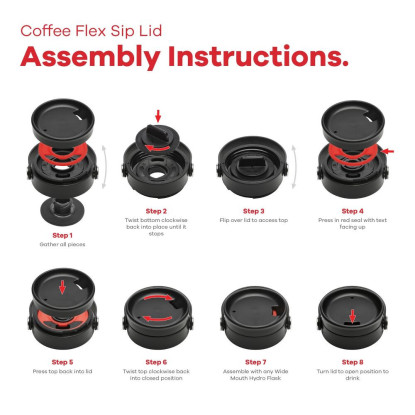 Hydro Flask  Wide Flex Sip Lid 473 ml goji termosinė gertuvė