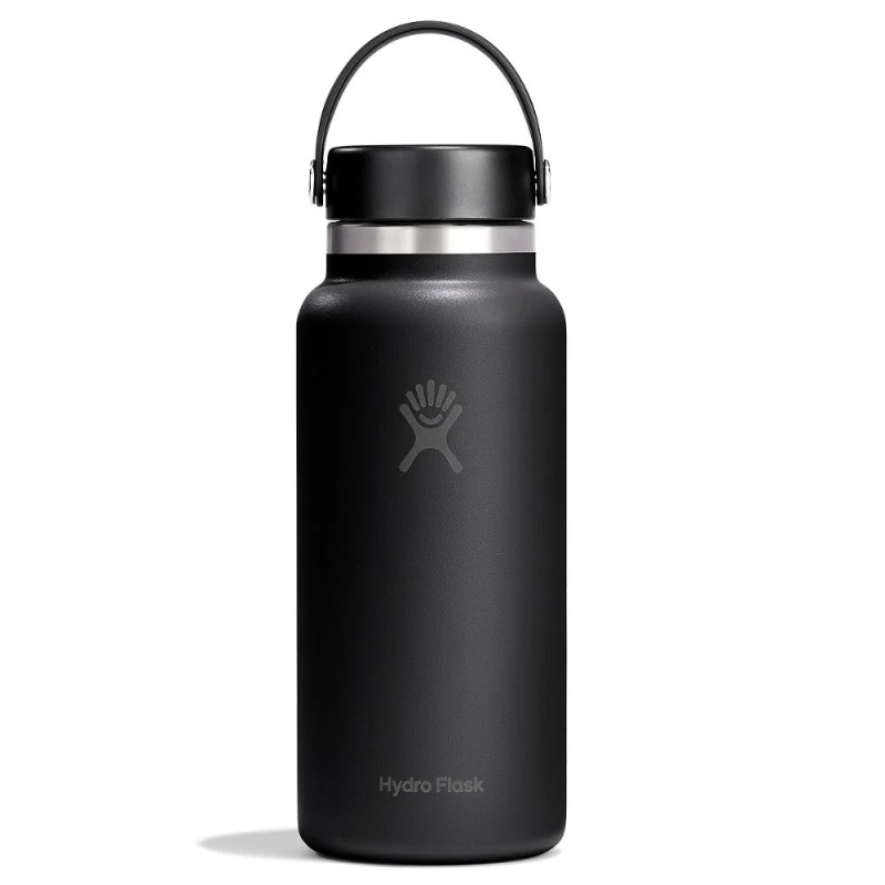 Hydro Flask Wide Mouth Insulated Bottle 32 oz / 946 ml, Tonal Black