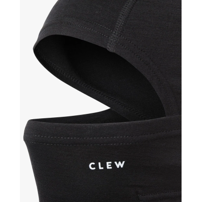 CLEW Merino Facemask merino vilnos veido kaukė žiemos sportui, Black