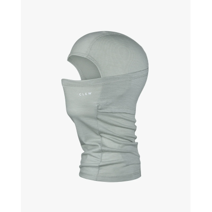 CLEW Merino Facemask Merino Wool Face Mask for Winter Sports, Sage Green