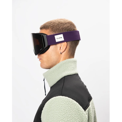 CLEW Magnetic Goggle Ski and Snowboard Goggles, Purple