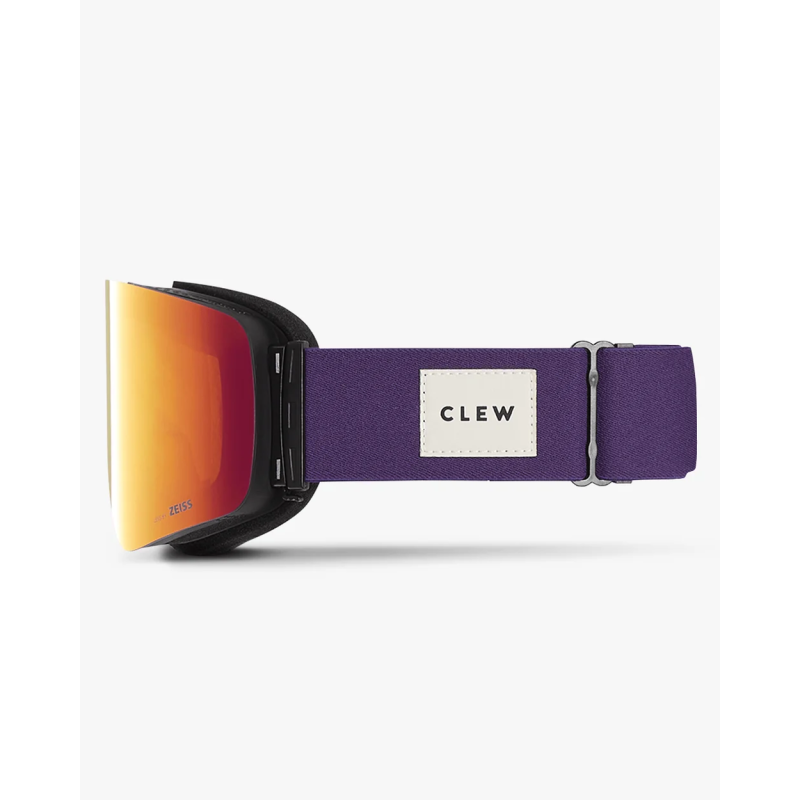 CLEW Magnetic Goggle Slim slidinėjimo ir snieglenčių akiniai, Purple